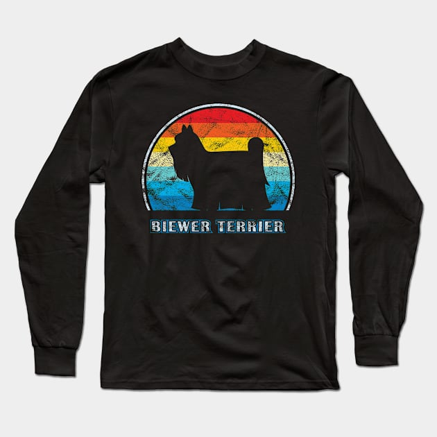 Biewer Terrier Vintage Design Dog Long Sleeve T-Shirt by millersye